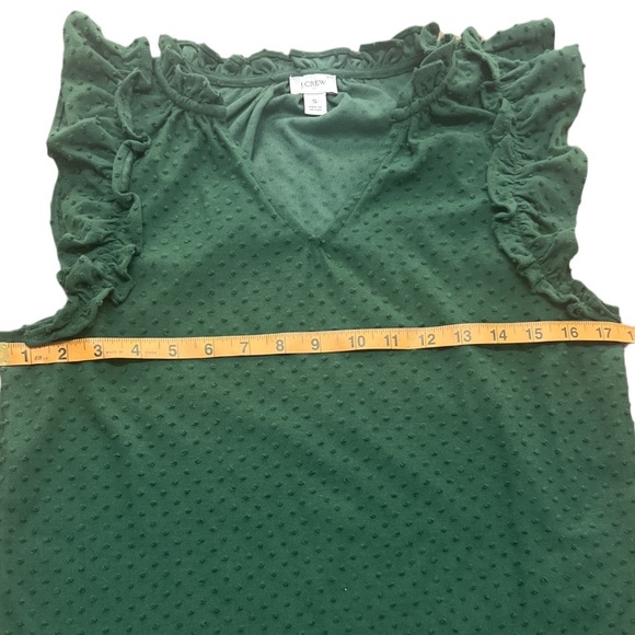 J.Crew Women’s Green Blouse With Cute Ruffles
Size:Small - Picture 3 of 6